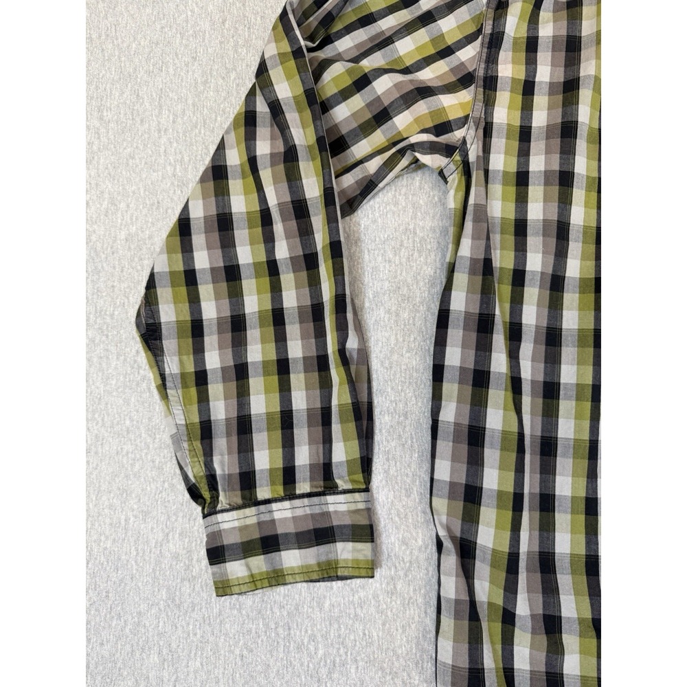 Carhartt Shirt Mens Large Black Yellow Cotton Relaxed Fit Button Long Sleeves Lg - Picture 16 of 16